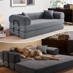 Sofaqo Boneless Couch Convertible Futon Sofa Bed