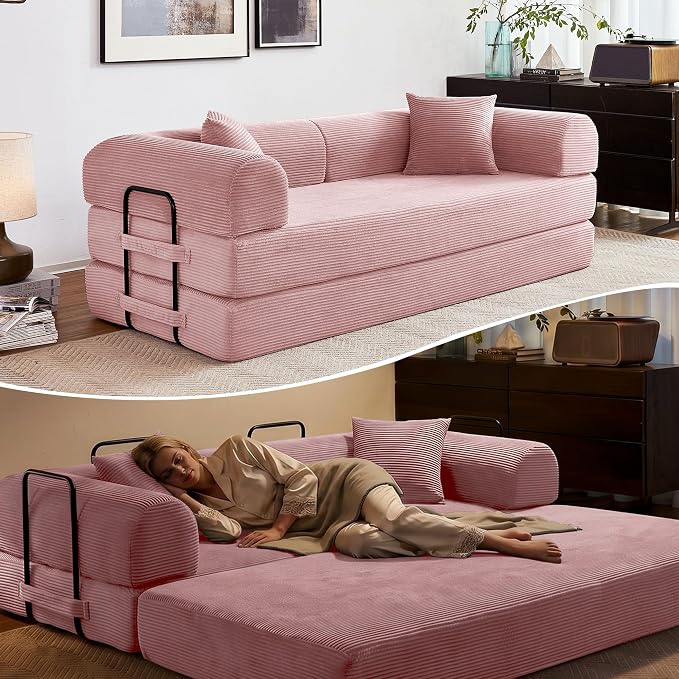Sofaqo Boneless Couch Convertible Futon Sofa Bed
