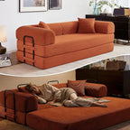 Sofaqo Boneless Couch Convertible Futon Sofa Bed